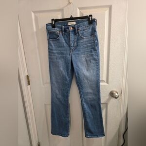 Madewell Jeans Womens 27 Blue Light Wash Cali Demi Boot Stretch Jeans